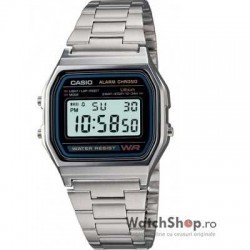 Ceas original Casio RETRO A158WA-1DF imagine mica
