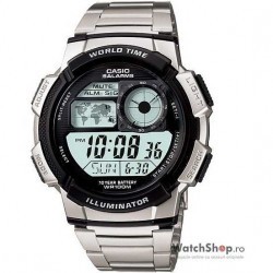 Ceas original Casio SPORT AE-1000WD-1AVSDF Baterie 10 ani imagine mica