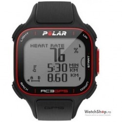 Ceas original Polar MULTISPORT RC3 GPS BLACK N imagine mica