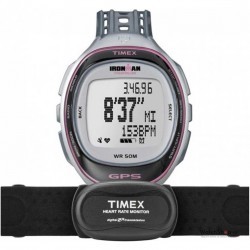 Ceas original Timex IRONMAN T5K630 Run Trainer GPS HRM imagine mica