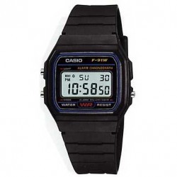 Ceas Casio Digital F-91W-1DG imagine mica