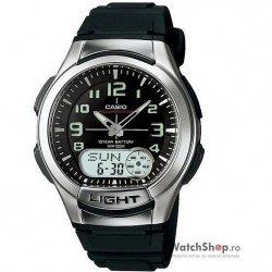 Ceas original Casio SPORT AQ-180W-1BVES Baterie 10 ani imagine mica