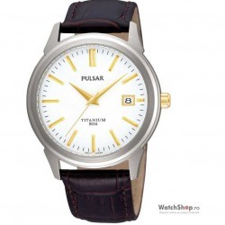 Ceas original Pulsar DRESS MEN PXHA21X1 Classic Titan imagine mica