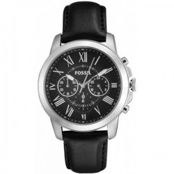 Ceas Fossil Grant Chronograph Leather Watch FS4812 imagine mica