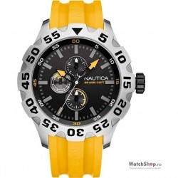 Ceas original Nautica BFD Maritime A15566G Diver Multi-function imagine mica