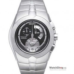Ceas original Seiko KINETIC SNL025 Arctura Cronograf imagine mica