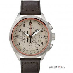 Ceas original Timex INTELLIGENT QUARTZ T2P275 Cronograf Linear imagine mica