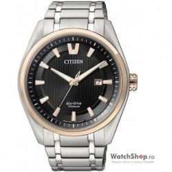 Ceas Citizen TITANIUM AW1244-56E Eco-Drive imagine mica
