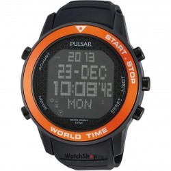 Ceas Pulsar DIGITAL PQ2031X1 Worldtimer Chrono imagine mica