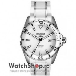 Ceas Lancaster CERAMIK AUTOMATIC OLA0652MB/SS/BN imagine mica