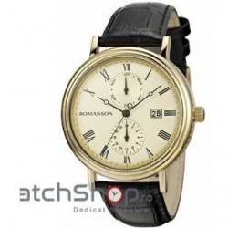 Ceas Romanson CLASSIC TL1276B MG-GD imagine mica
